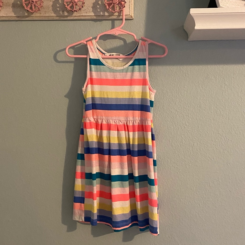 H&M striped cotton dress size 2-4